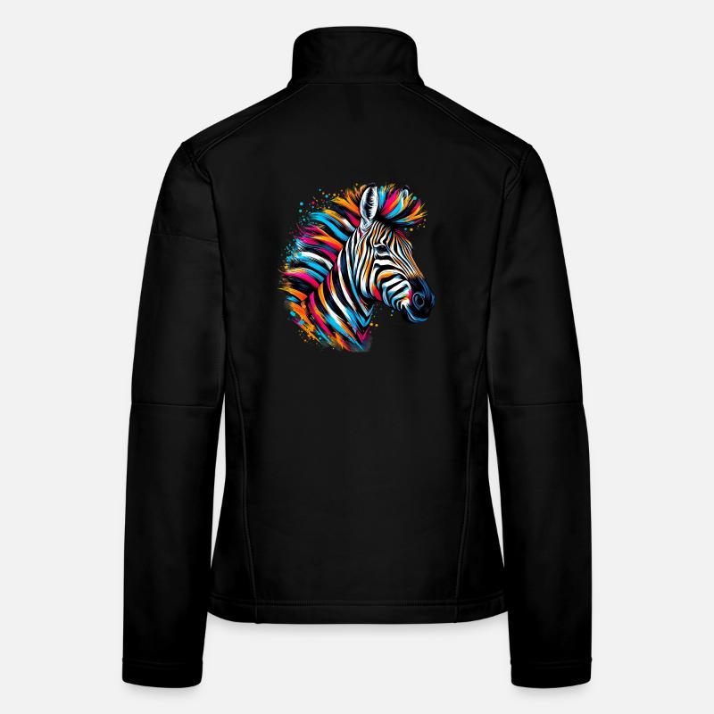 Zèbre Veste en tissu softshell Femme
