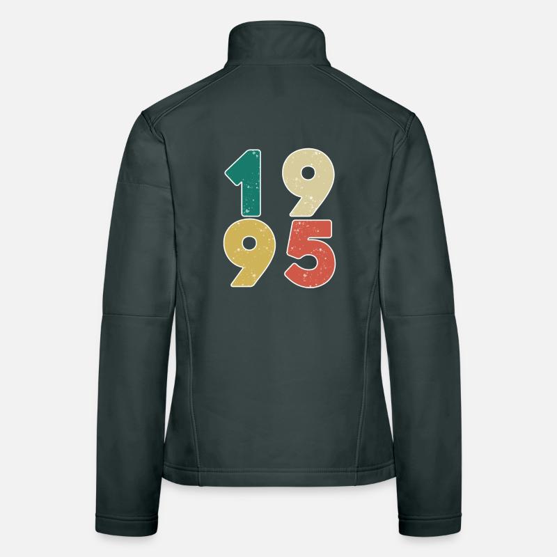 1995 - Année 1995 - Année de construction 1995 Veste en tissu softshell Femme