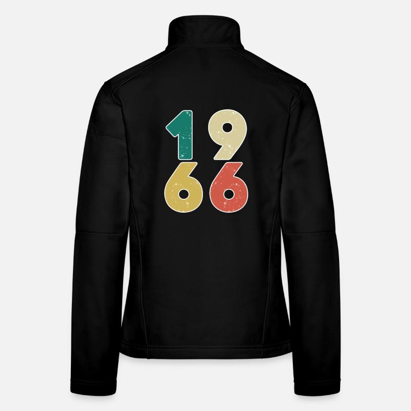 1966 - Né en 1966 - Construit en 1966 Veste en tissu softshell Femme