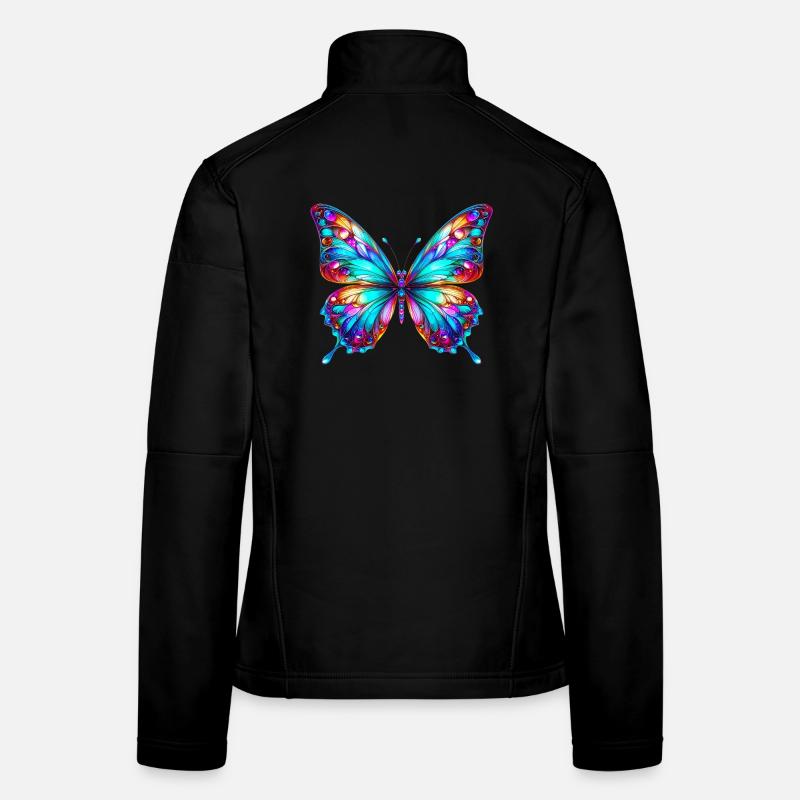 Schmetterling Frauen Softshelljacke