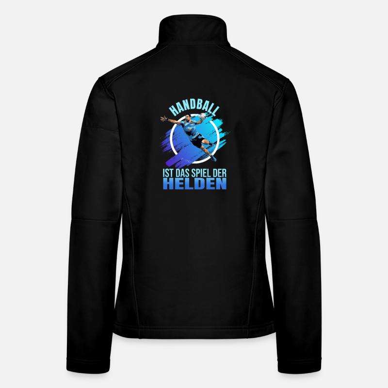 Handball ist das Spiel der Helden Frauen Softshelljacke