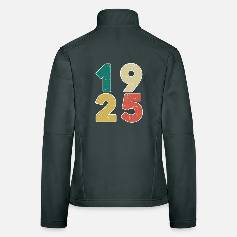 1925 - Né en 1925 - Construit en 1925 Veste en tissu softshell Femme