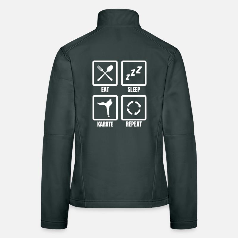 Manger Dormir Karaté Répéter Veste en tissu softshell Femme