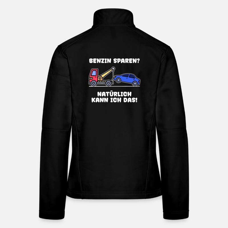 Déclaration de voiture Ravitaillement en carburant Essence Énergie Veste en tissu softshell Femme