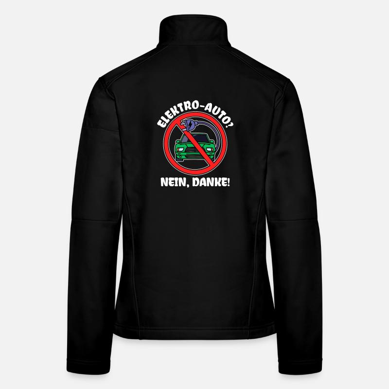 Energie électrique de la voiture électrique Déclaration d’électricité Ravitaillement en carburant Veste en tissu softshell Femme