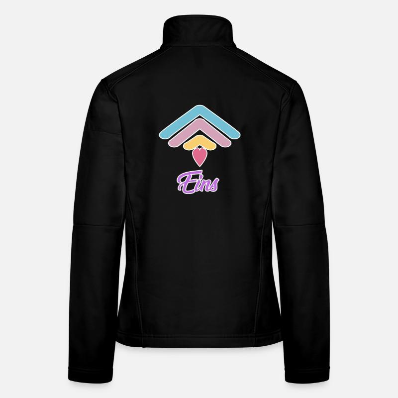 Motif de bébé arc-en-ciel 1er anniversaire Veste en tissu softshell Femme