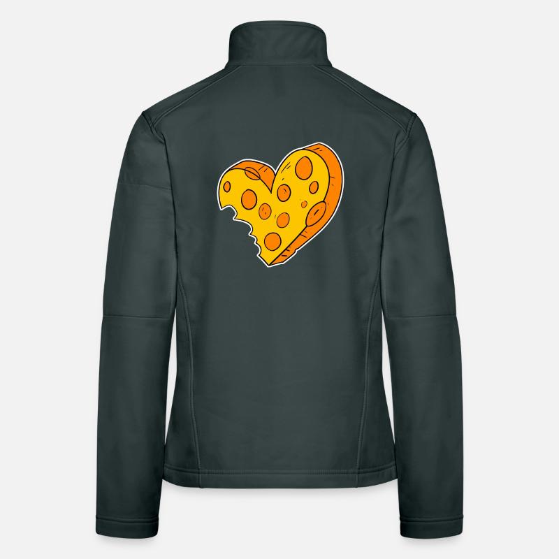 Cœur de fromage Veste en tissu softshell Femme