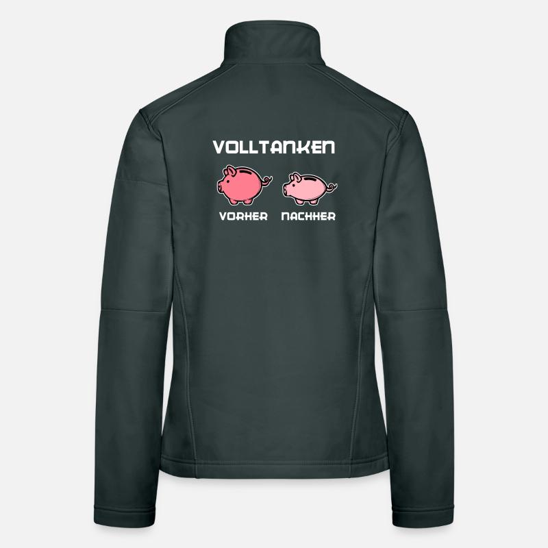 Refueling Statement Gasoline Diesel Energy Pump Women's Softshell Jacket