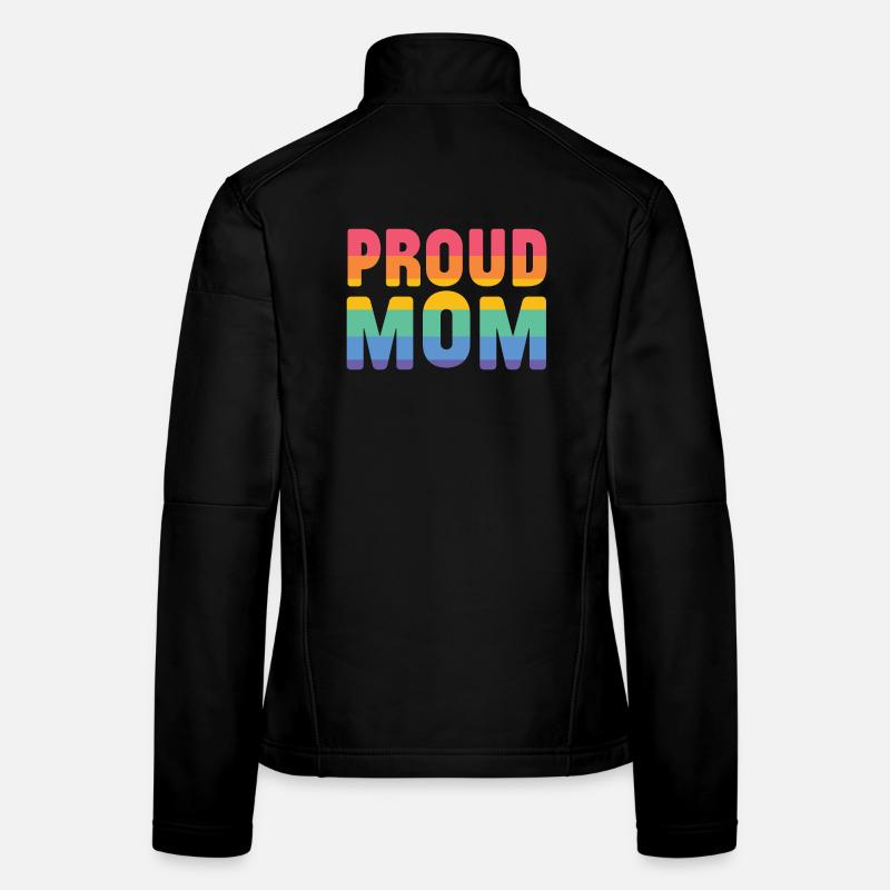 LGBT Pride Month - Proud Mom Women's Softshell Jacket