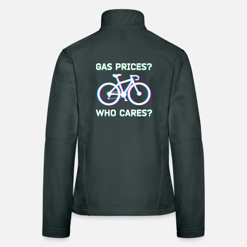 Bicycle Statement Energy Storage Refueling Gasoline Women's Softshell Jacket