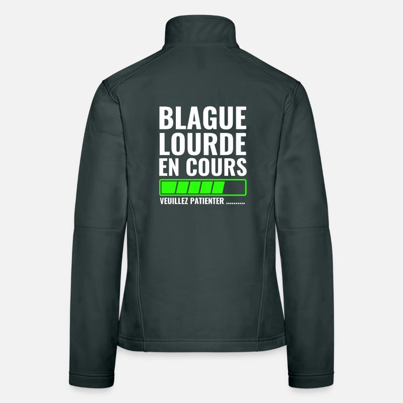 heavy joke in progress please wait Women's Softshell Jacket