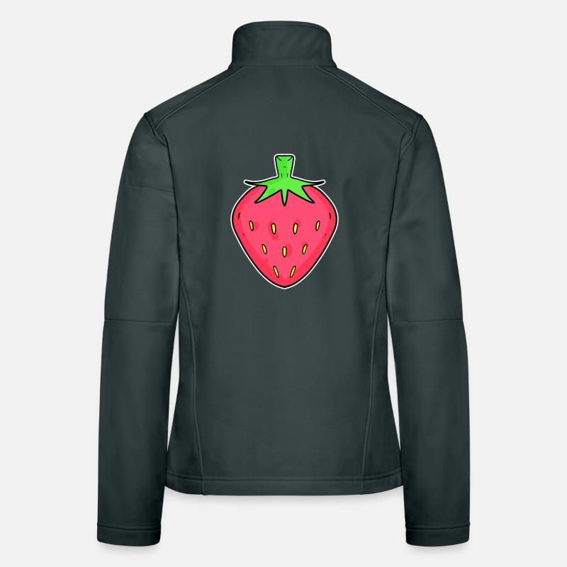 Erdbeere Erdbeeren Frauen Softshelljacke