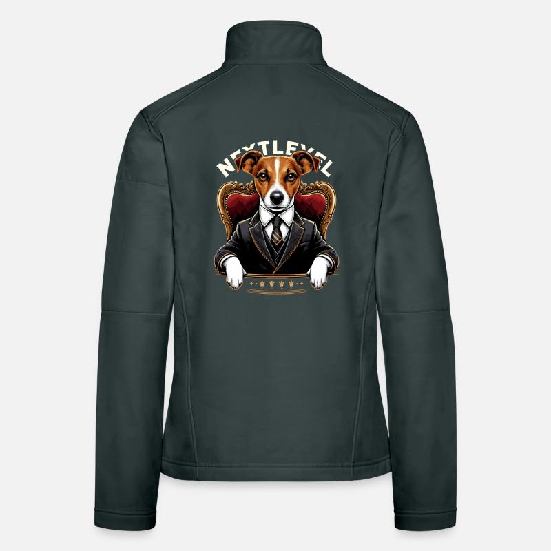 Jack Russell Terrier Suit Next Level Gift Women's Softshell Jacket