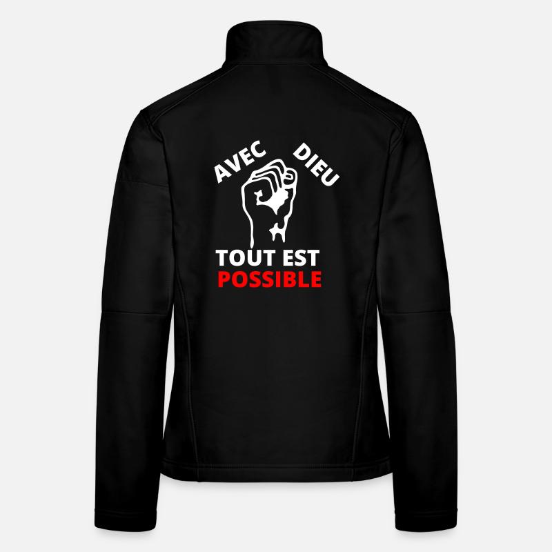 Faust des Protests, inspirierende Botschaft der Solidarität Frauen Softshelljacke