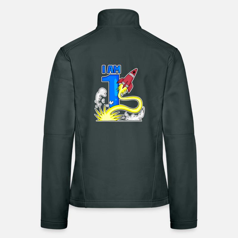 1 Year Birthday Boy Gift Women's Softshell Jacket