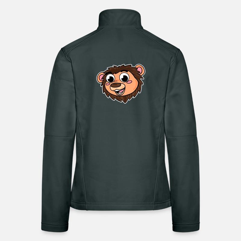 Löwe Kopf Tier Frauen Softshelljacke