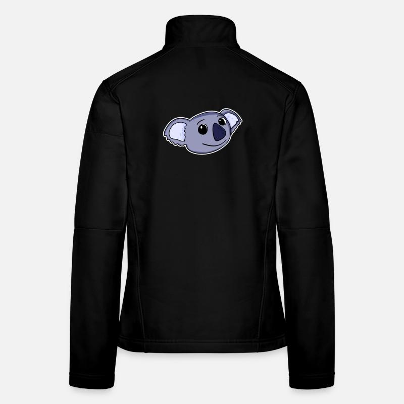 Koala Tête d’ours Veste en tissu softshell Femme