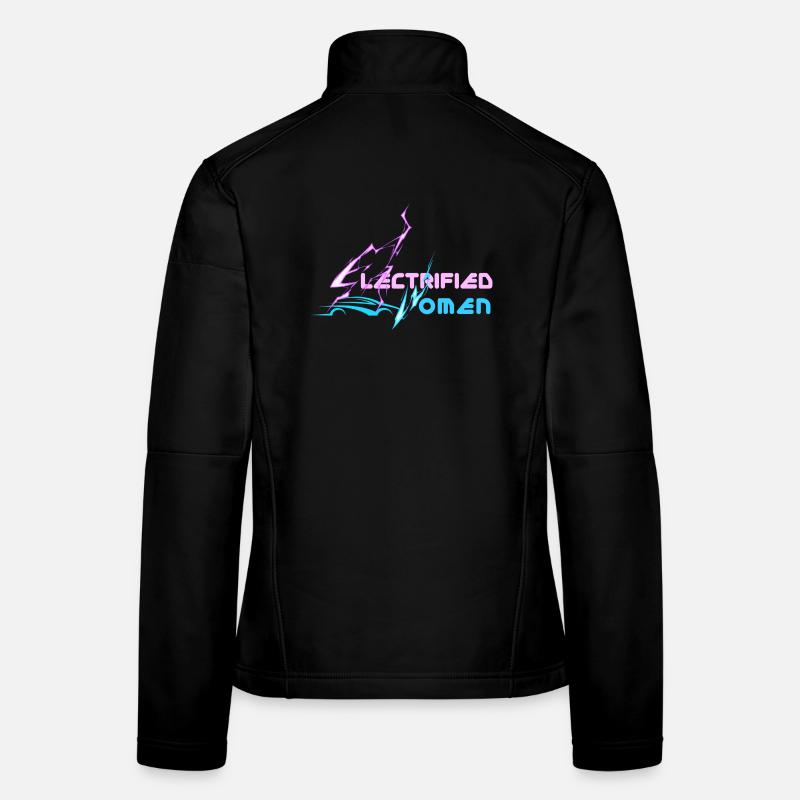 electrified women lightning Frauen Softshelljacke