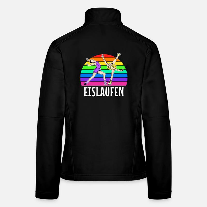 Schifahrer Eislaufen Eishockey Wintersport Kalt Frauen Softshelljacke