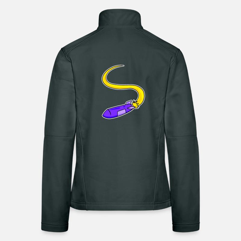 Rocket motif Women's Softshell Jacket