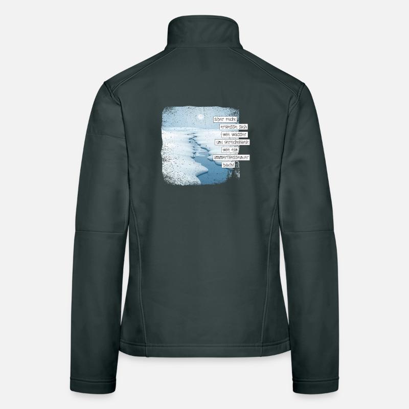 Mais que la justice coule comme de l’eau. Veste en tissu softshell Femme