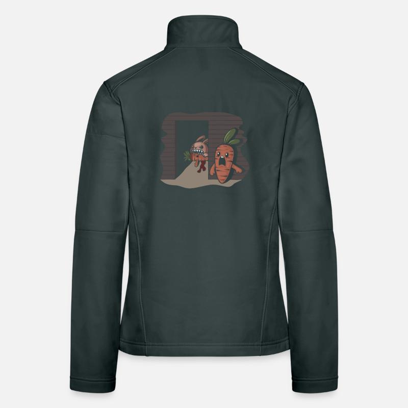 Carrot Serial Killer Rabbit Women's Softshell Jacket