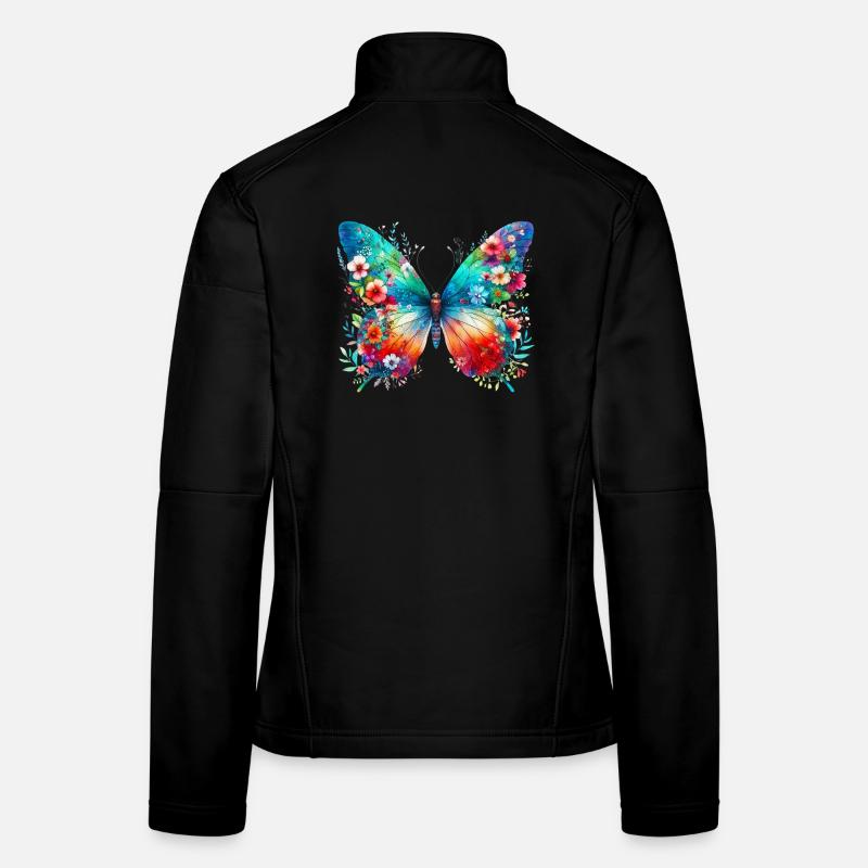 Schmetterling Frauen Softshelljacke
