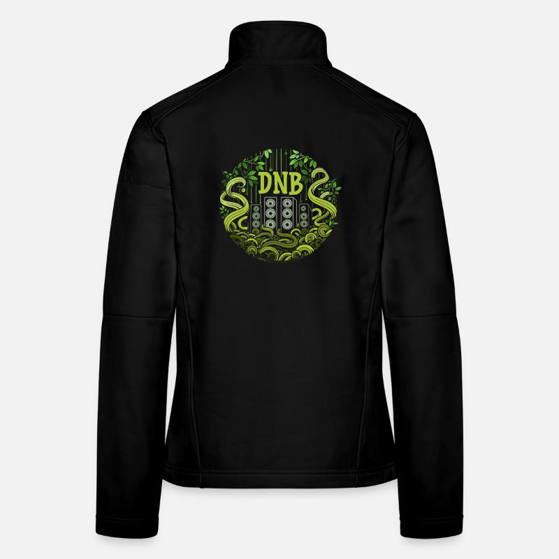 DNB Jungle, Drum and Bass Junglist - Women's Softshell Jacket - black