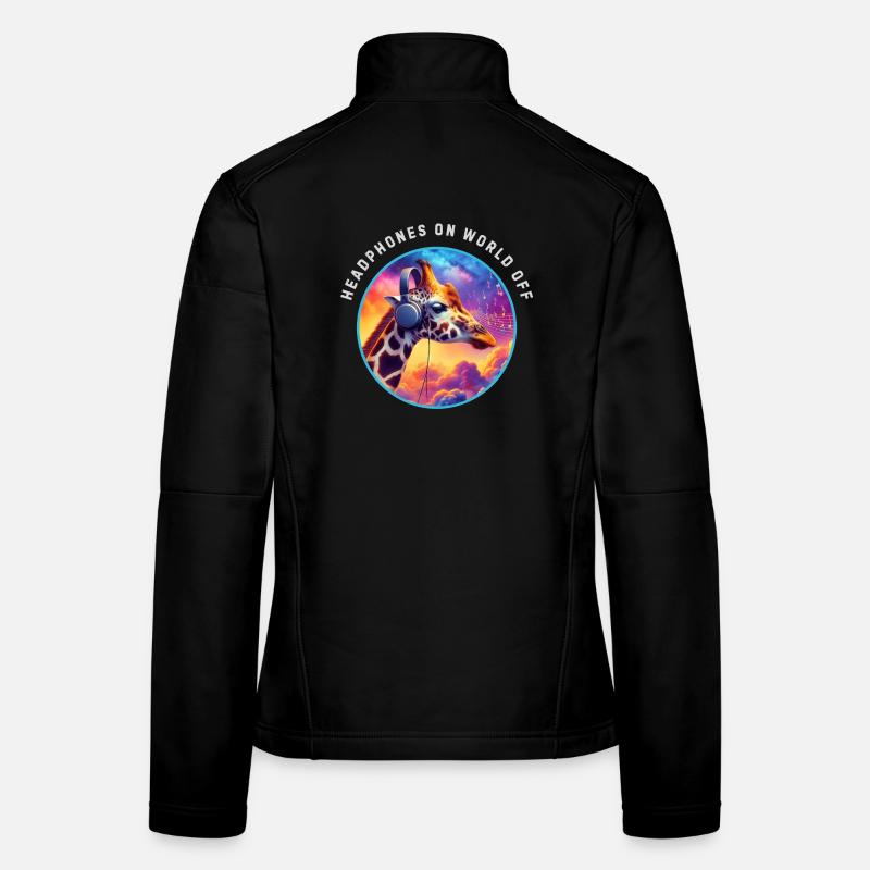 Headphones on world off Women's Softshell Jacket