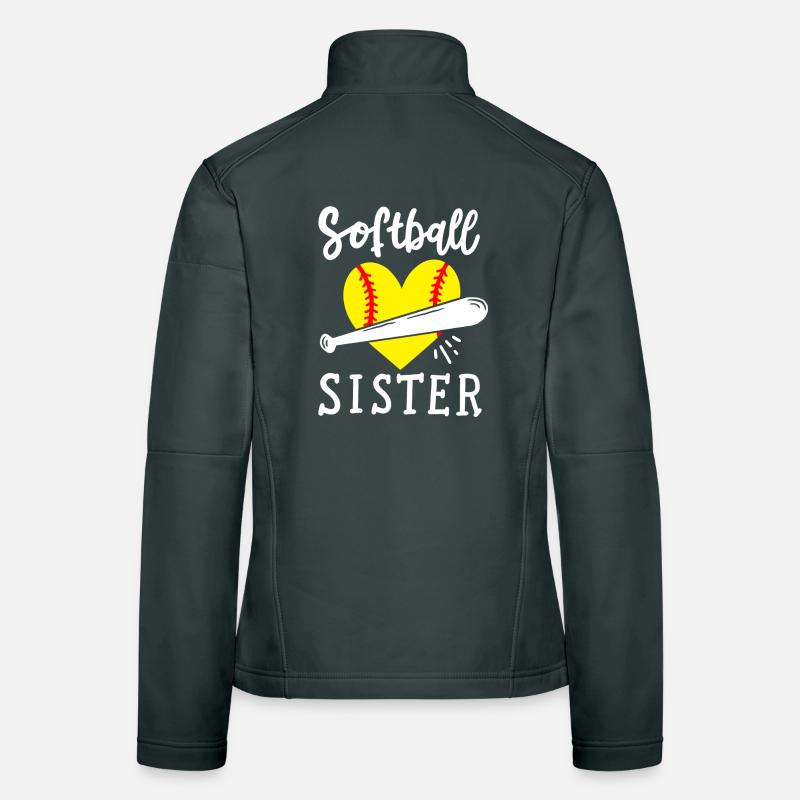 Softball Schwester Frauen Softshelljacke