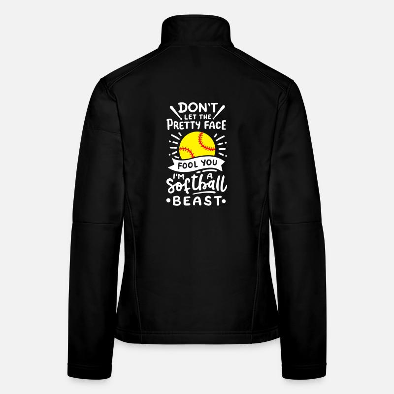 Softball Softball-Spieler Frauen Softshelljacke