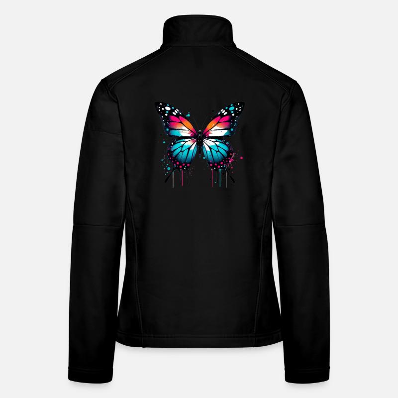 Schmetterling Frauen Softshelljacke