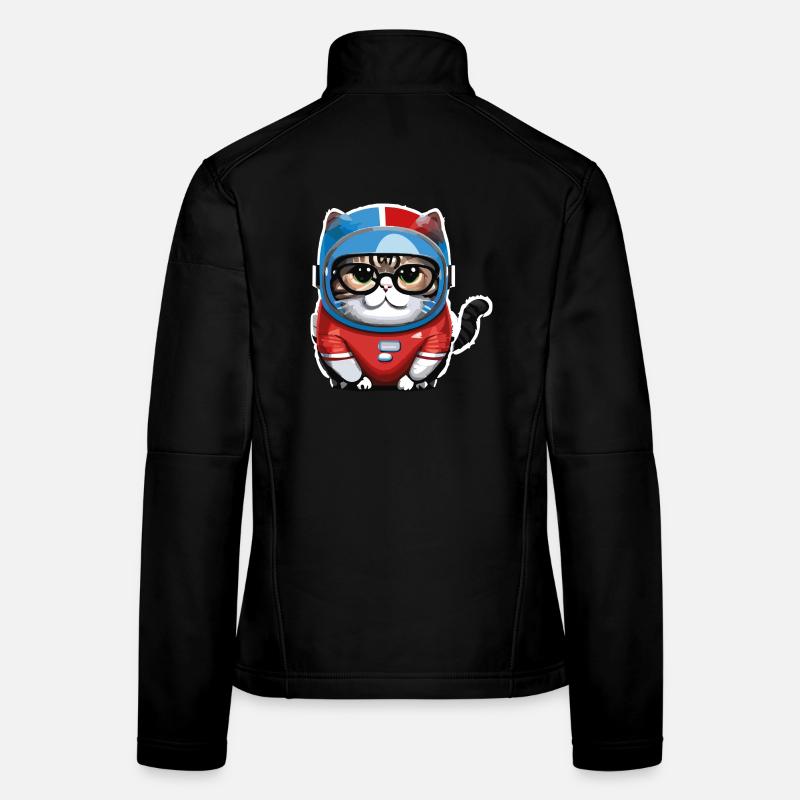 Katze Weltraum, astronaute de Space Cat Veste en tissu softshell Femme