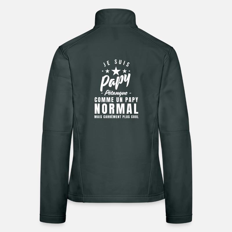 Ich bin ein Petanque-Opa Frauen Softshelljacke