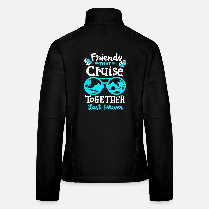 Freunde Kreuzfahrt Urlaub Frauen Softshelljacke
