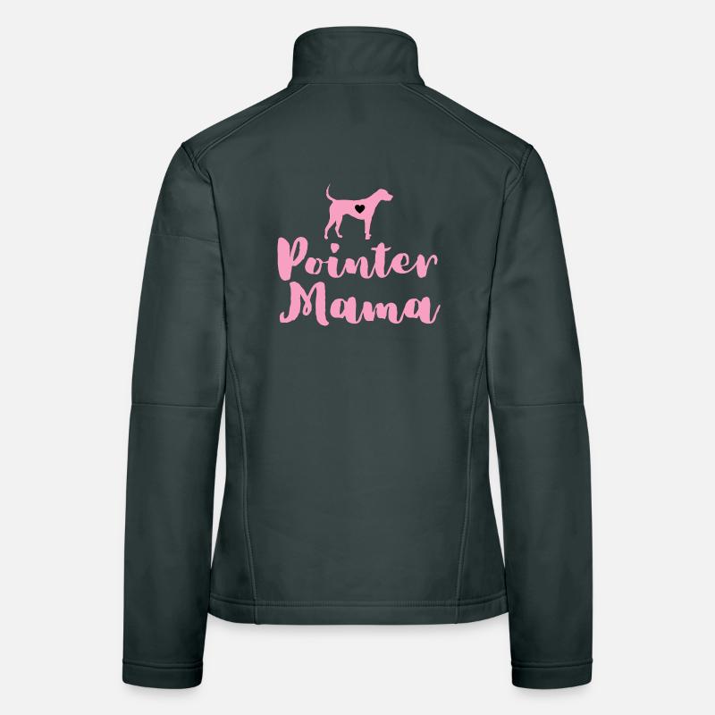 German Pointer Mom Pointer Mama Women's Softshell Jacket