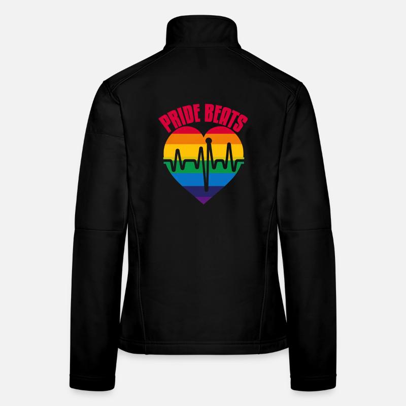 PRIDE BEATS: Celebrate Pride and Unity Women's Softshell Jacket