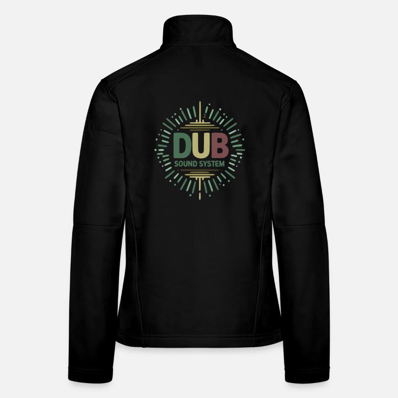 dub sound system design Veste en tissu softshell Femme