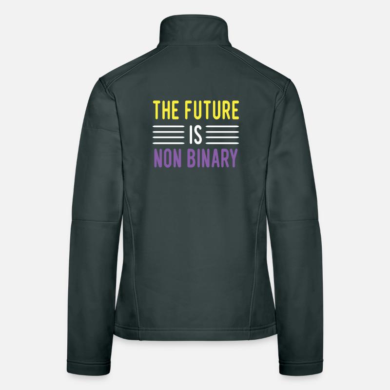 LGBTQ Pride Month - The future is non-binary Women's Softshell Jacket