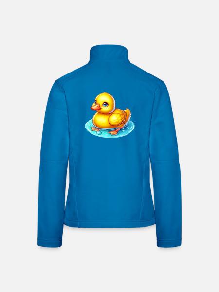 Caneton Canard Canard - Veste en tissu softshell Femme - noir - Dos
