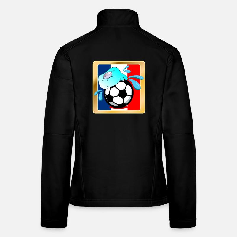 Frankreich Sommerfußball Frauen Softshelljacke