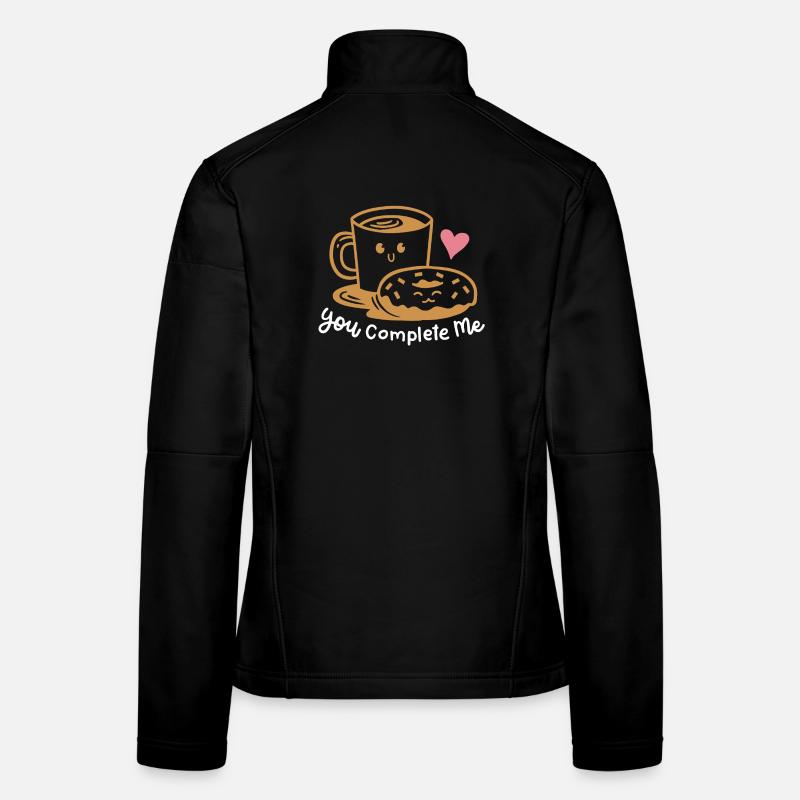 Donut und Kaffee Frauen Softshelljacke