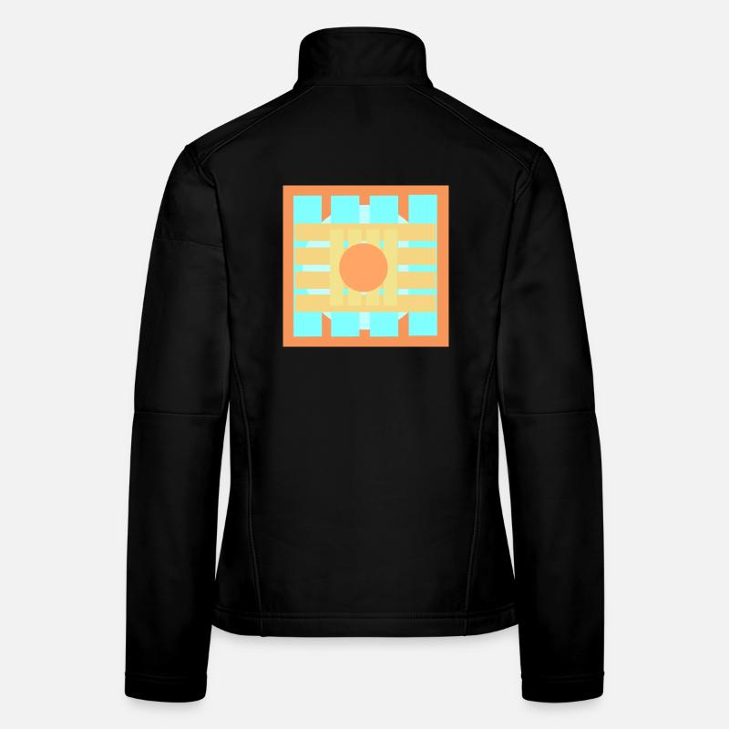 Color Games Pattern Design Women's Softshell Jacket