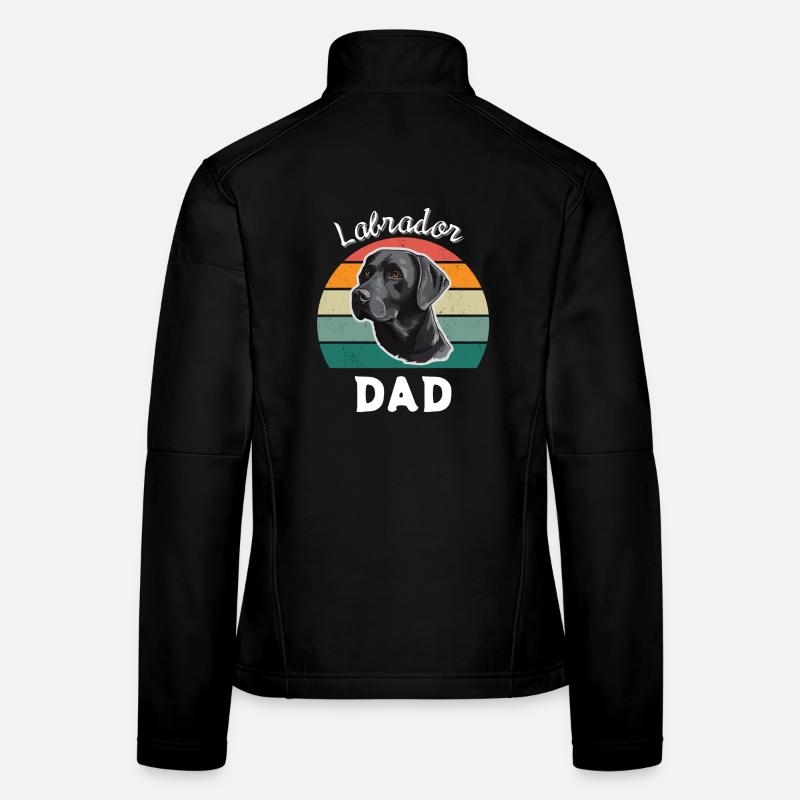 Labrador Dad Vintage-Labrador-Besitzer Frauen Softshelljacke