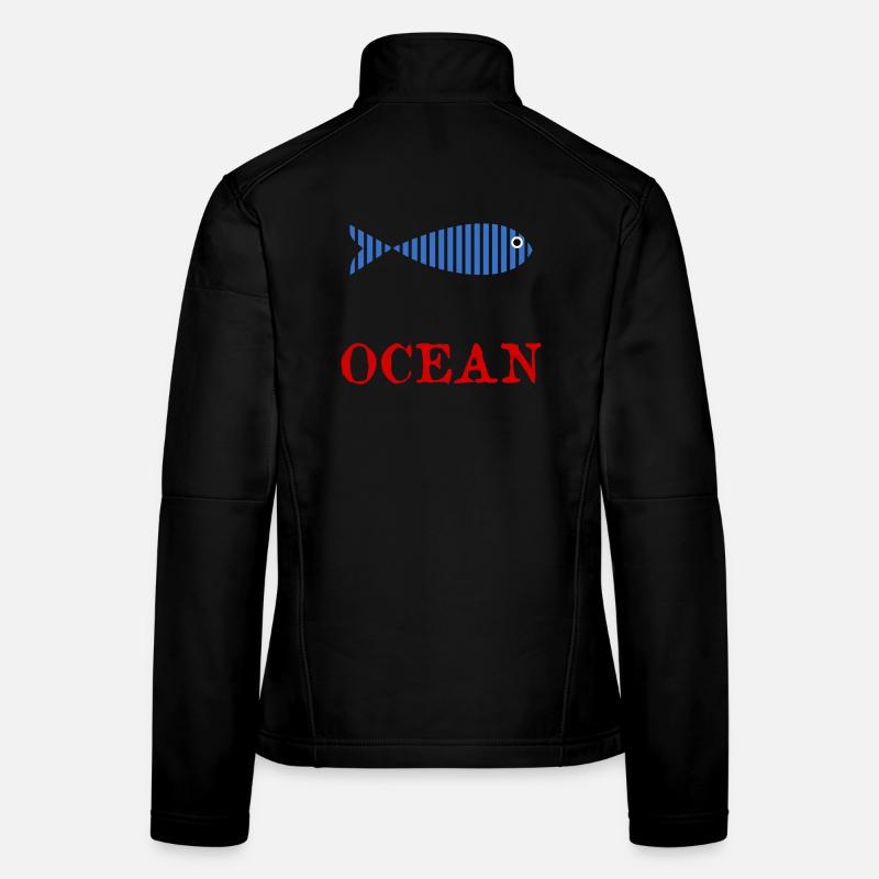 FISCH. APRILSCHERZ. FEIERTAG. SOMMER. HUMOR Frauen Softshelljacke