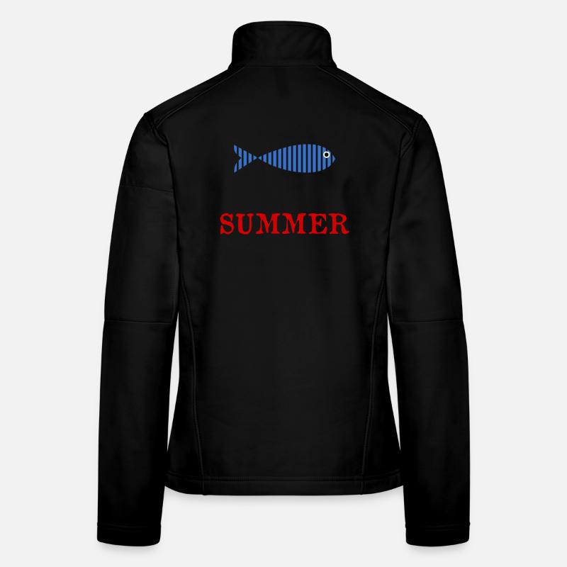 FISCH. APRILSCHERZ. FEIERTAG. SOMMER. HUMOR Frauen Softshelljacke