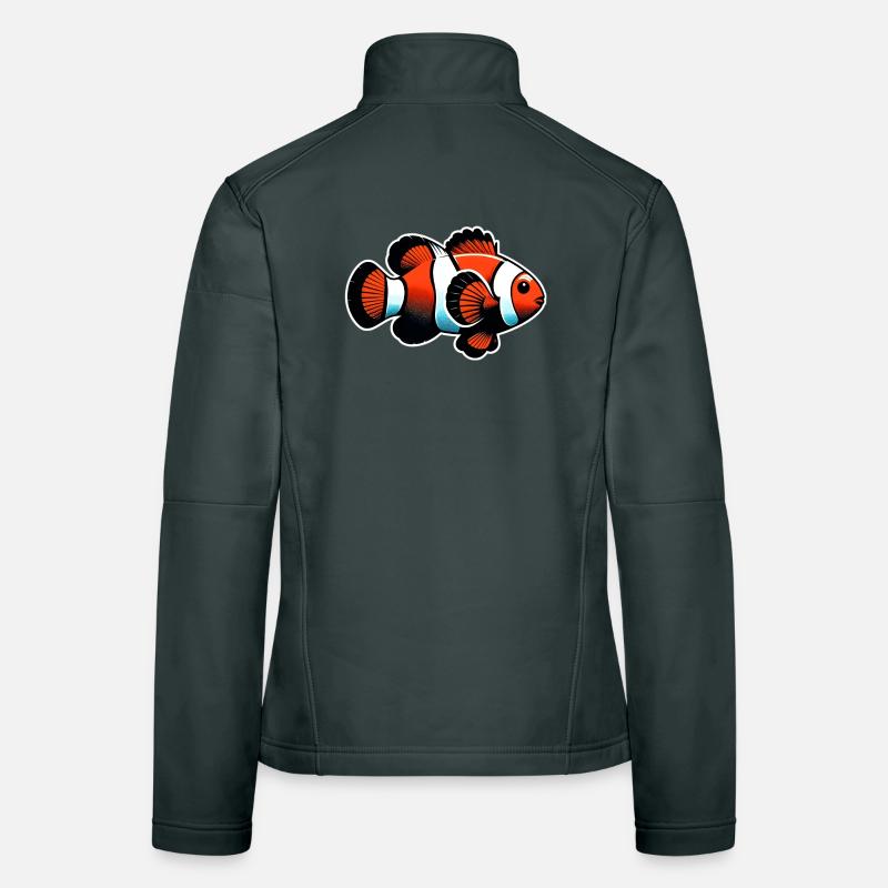 Poisson-clown Veste en tissu softshell Femme