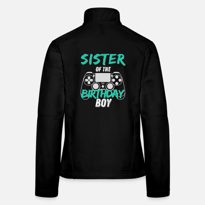 Fille d’anniversaire Gaming Design Sister Veste en tissu softshell Femme