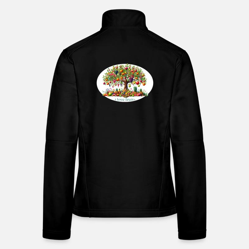 Obstbaum der Liebe - Frauen Softshelljacke - Schwarz