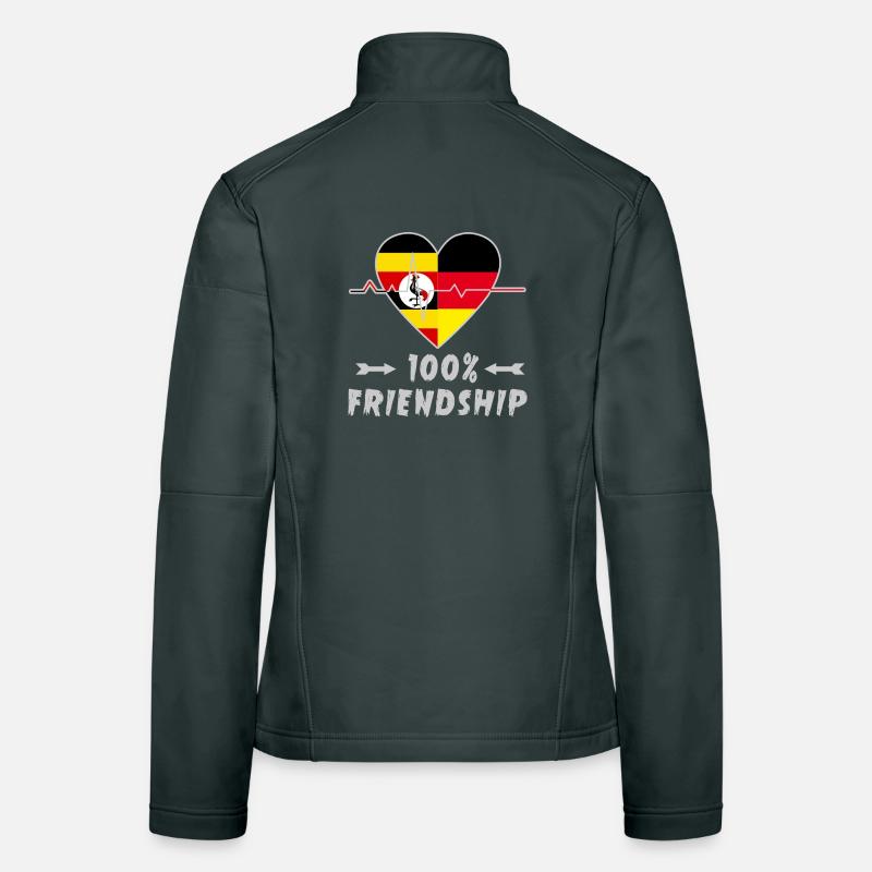 Uganda and Germany 100% friendship Women's Softshell Jacket